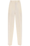 Toteme double-pleated viscose trousers