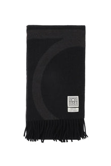  Toteme wool jacquard monogram scarf