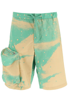  Oamc smudge oversized shorts with maxi pockets
