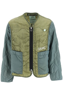  Oamc 'peacemaker' quilted liner jacket