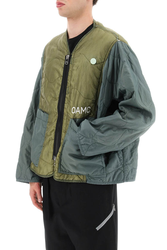 Oamc 'peacemaker' quilted liner jacket