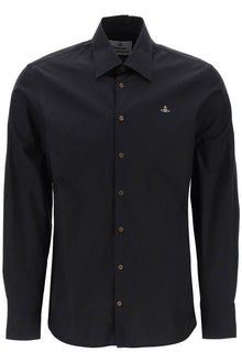  Vivienne westwood ghost shirt with orb embroidery