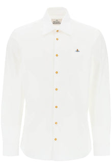  Vivienne westwood ghost shirt with orb embroidery
