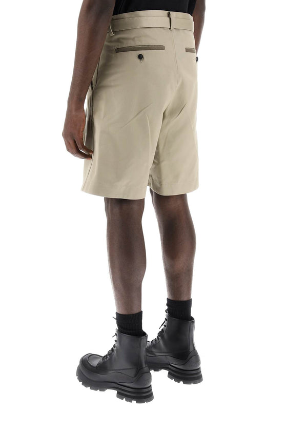 Sacai cotton belted shorts