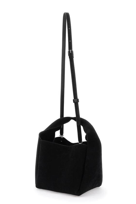 Toteme suede bucket bag with drawstring