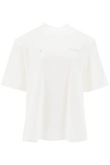  The attico kilie oversized t-shirt with padded shoulders