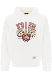  Evisu hoodie with embroidery and print