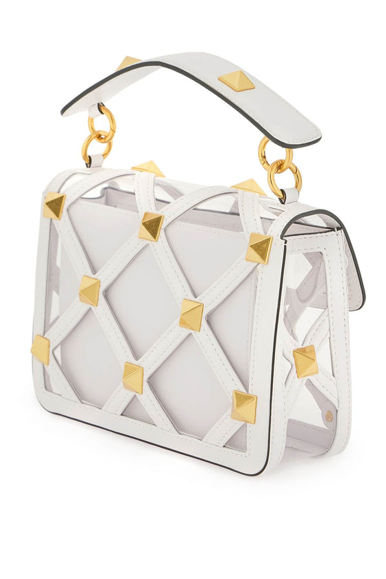 Valentino garavani roman stud handbag with additional chain