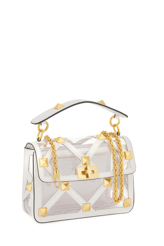 Valentino garavani roman stud handbag with additional chain