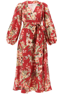  Zimmermann lexi wrap dress with floral pattern