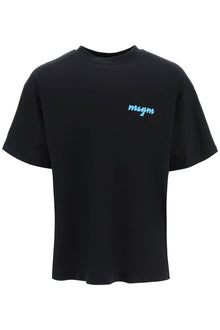  Msgm raised logo print t-shirt