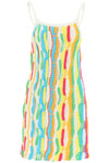 Msgm multicolor knit mini dress