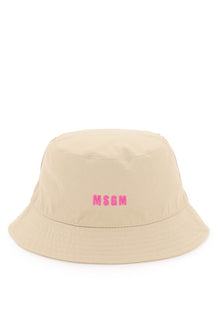  Msgm cotton bucket hat with embroidery