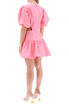 Msgm mini dress with balloon sleeves and cut-outs