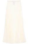 Valentino garavani silk jacquard toile iconographe pleated skirt
