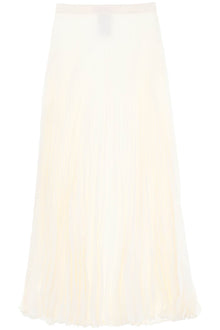  Valentino garavani silk jacquard toile iconographe pleated skirt