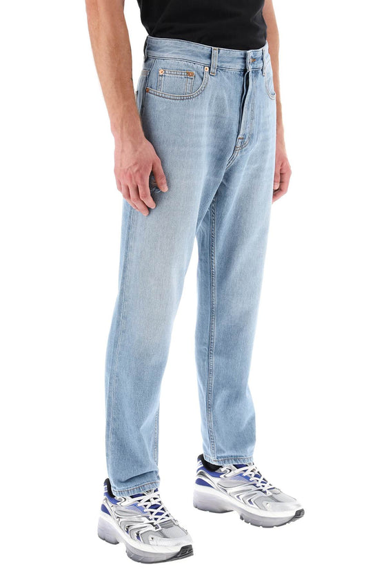 Valentino garavani tapered jeans with medium wash