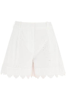  Simone rocha embroidered cotton shorts