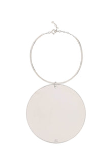  Courreges mirror charm necklace