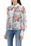 Zimmermann matchmaker shirt in floral organza
