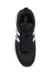 Moncler basic pacey sneakers in nylon and suede leather.