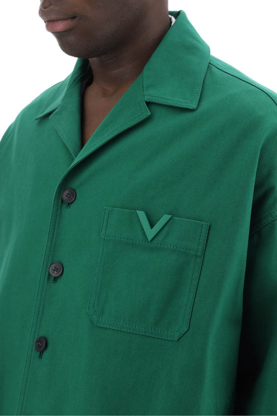 Valentino garavani "canvas overshirt with v detail