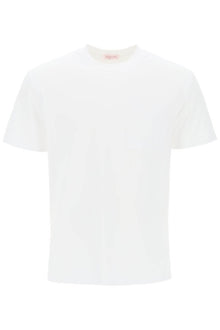  Valentino garavani t-shirt in cotone con v detail