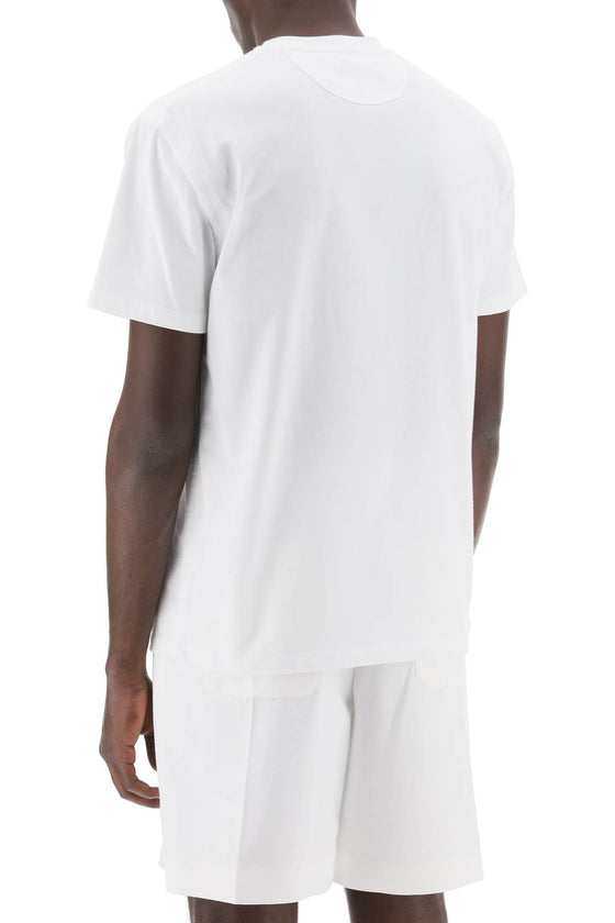 Valentino garavani t-shirt in cotone con v detail