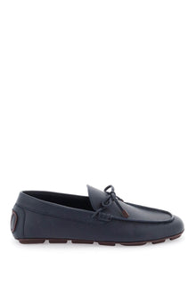  Valentino garavani leather loafers with bow
