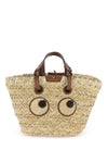 Anya hindmarch paper eyes basket handbag