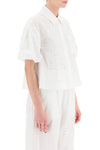 Simone rocha embroidered cropped shirt