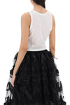 Simone rocha easy cropped top with bow tails