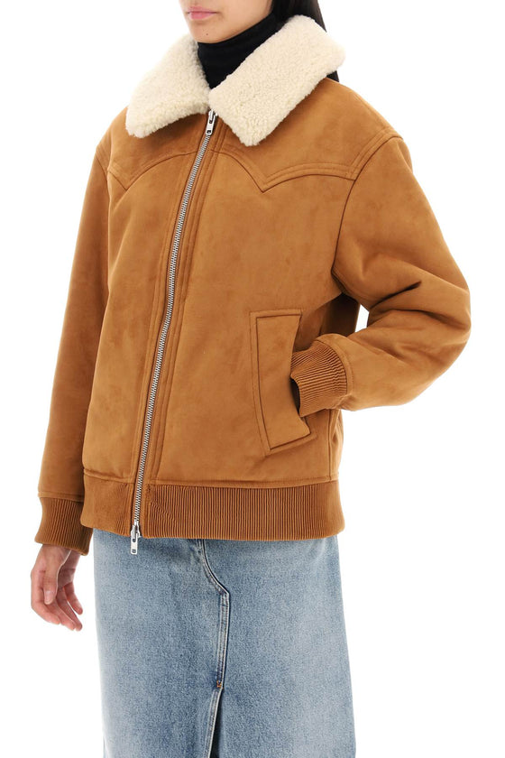 Stand studio lillee eco-shearling bomber jacket
