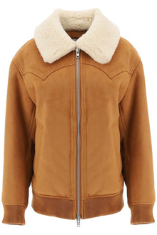  Stand studio lillee eco-shearling bomber jacket