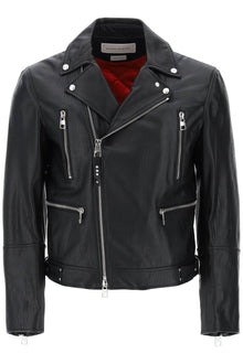  Alexander mcqueen leather biker jacket