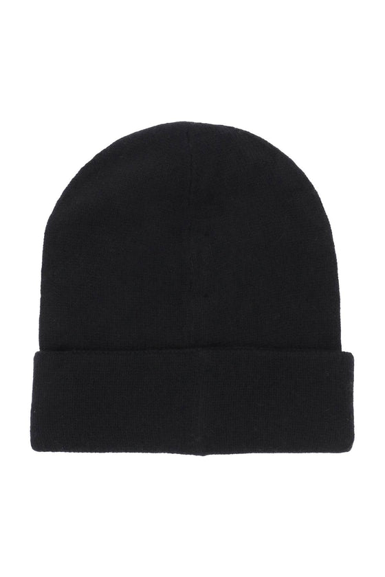 Alexander mcqueen cashmere beanie with logo embroidery