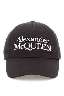  Alexander mcqueen baseball cap with embroidery
