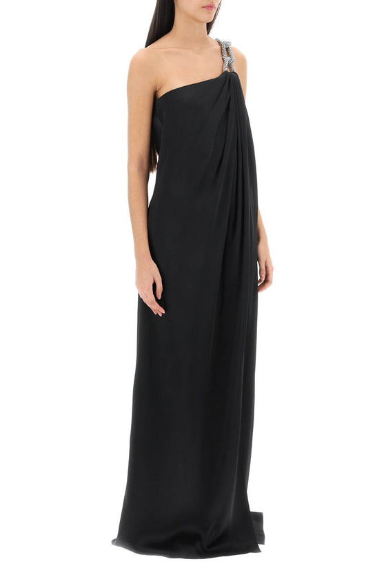 Stella mccartney one-shoulder dress with falabella chain