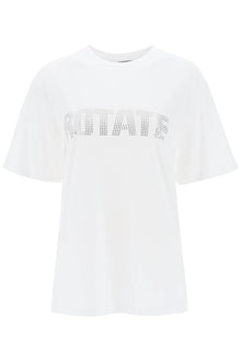  Rotate crew-neck t-shirt with crystal logo
