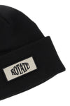 Rotate beanie hat with logo patch