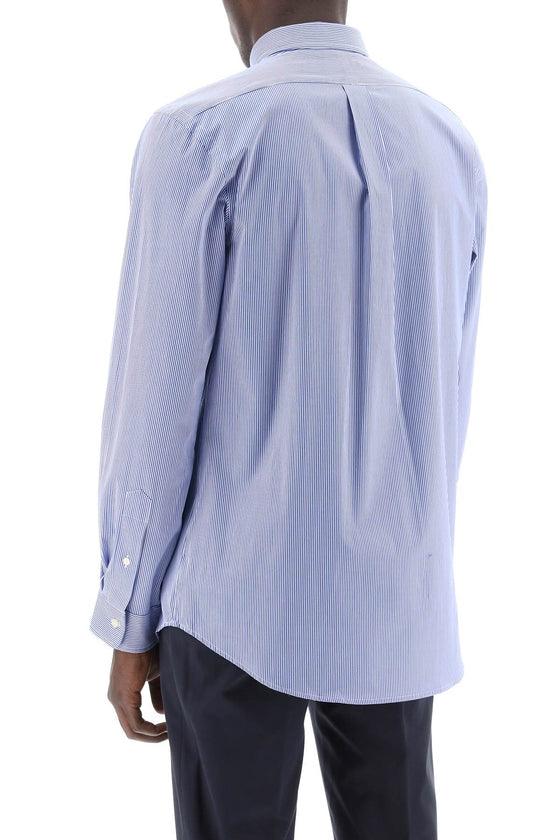 Polo ralph lauren camicia in popeline stretch a righe