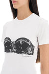 Alexander mcqueen t-shirt with bustier print