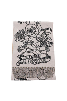  Alexander mcqueen wool reversibile scarf