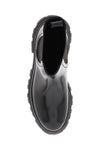 Alexander mcqueen shiny leather chelsea boots