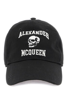  Alexander mcqueen embroidered logo baseball cap