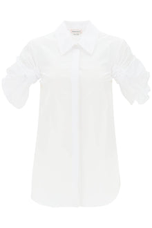  Alexander mcqueen shirt with knotted short sleeves