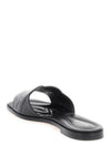 Alexander mcqueen leather slides with embossed seal logo
