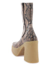 Stella mccartney skyla wedge ankle boots in alter python