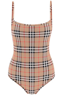  Burberry check one-piece swimsuit