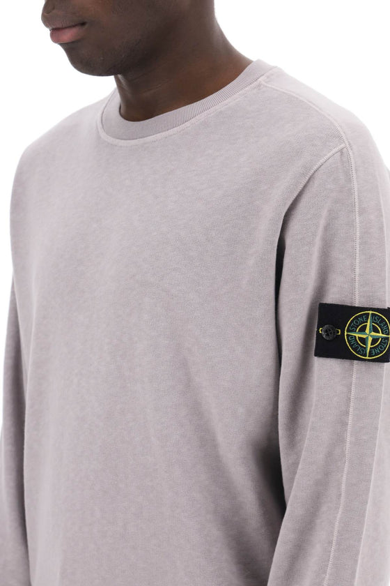 Stone island light sweatshirt with logo badge